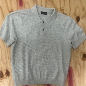 Elie Tahari Light Gray Polo Shirt
